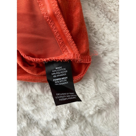 Orange maternity workout top. Size Small - Picture 4 of 4